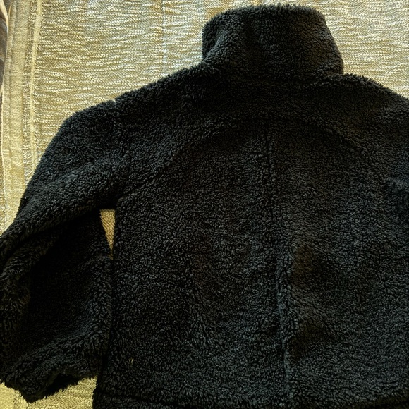 Lululemon Fleece Sherpa Zip Jacket Black size 4 - Picture 4 of 6